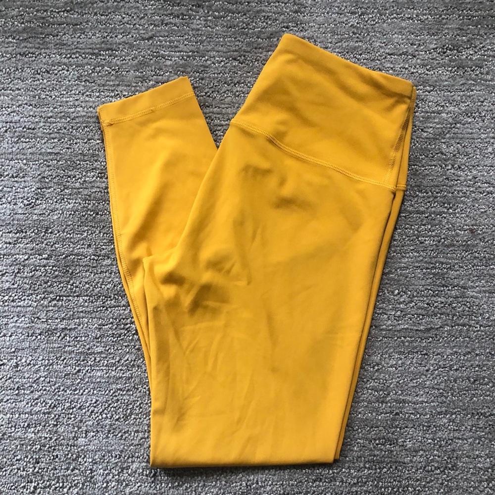90 Degree Leggings mustard color high wasted